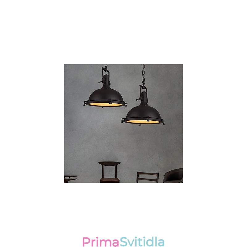 Industriální jednozávěsné svítidlo zdobí podkrovní styl Vintage kovové kapkové světlo
