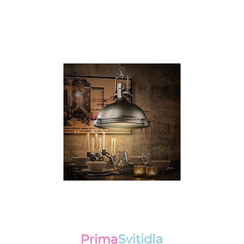Industriální jednozávěsné svítidlo zdobí podkrovní styl Vintage kovové kapkové světlo
