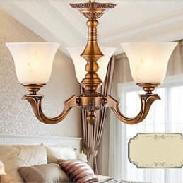 Lustr v evropském stylu Plně měděná lampa Mramorové lampy