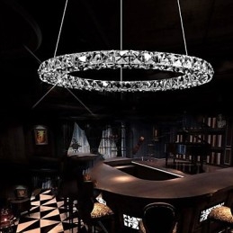 Křišťálové závěsné osvětlení Moderní jednoduché D40CM Třístranné K9 Krystalová vnitřní stropní svítidla Svítidla