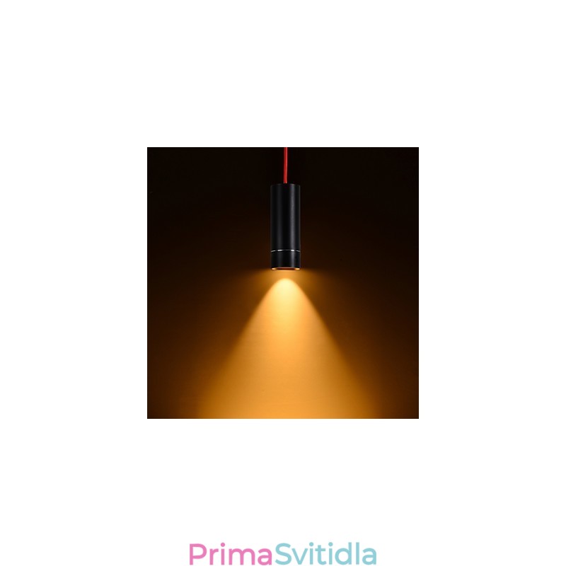 1 Light Mini Závěsné světlo Černé eloxované hliníkem