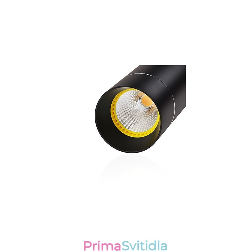 1 Light Mini Závěsné světlo Černé eloxované hliníkem