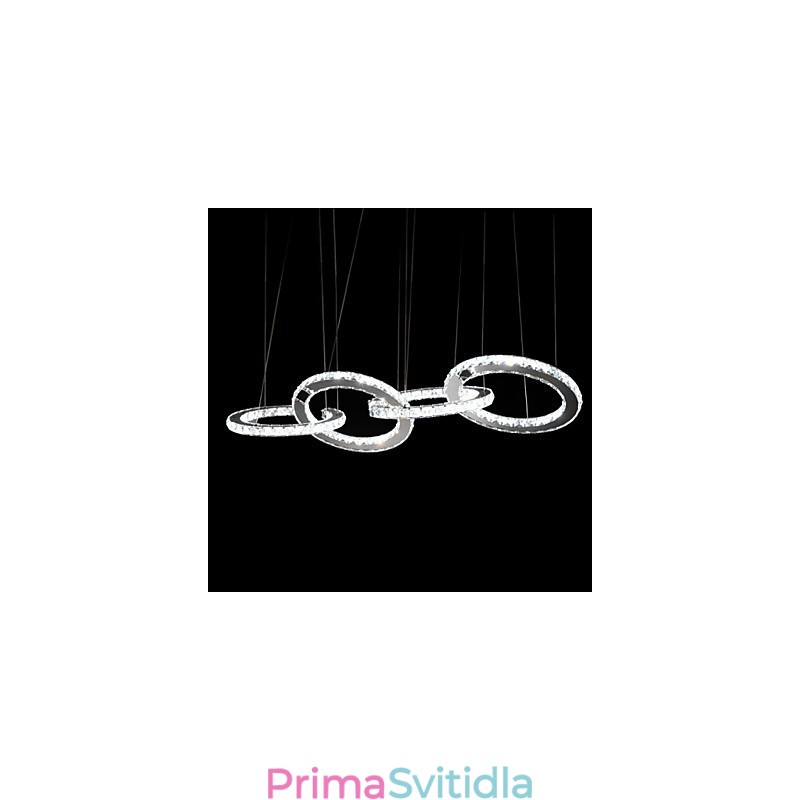 Závěsná svítidla Crystal Light Moderní současný kov