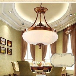 Evropská mramorová lampa Copper Chandelier Lights
