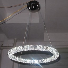 Křišťálové závěsné osvětlení Moderní jednoduché D40CM Třístranné K9 Krystalová vnitřní stropní svítidla Svítidla
