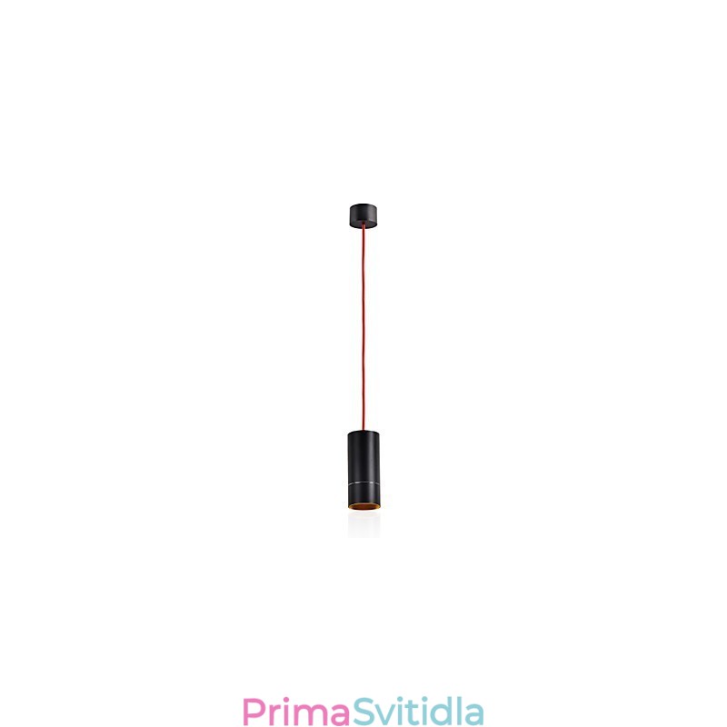 1 Light Mini Závěsné světlo Černé eloxované hliníkem