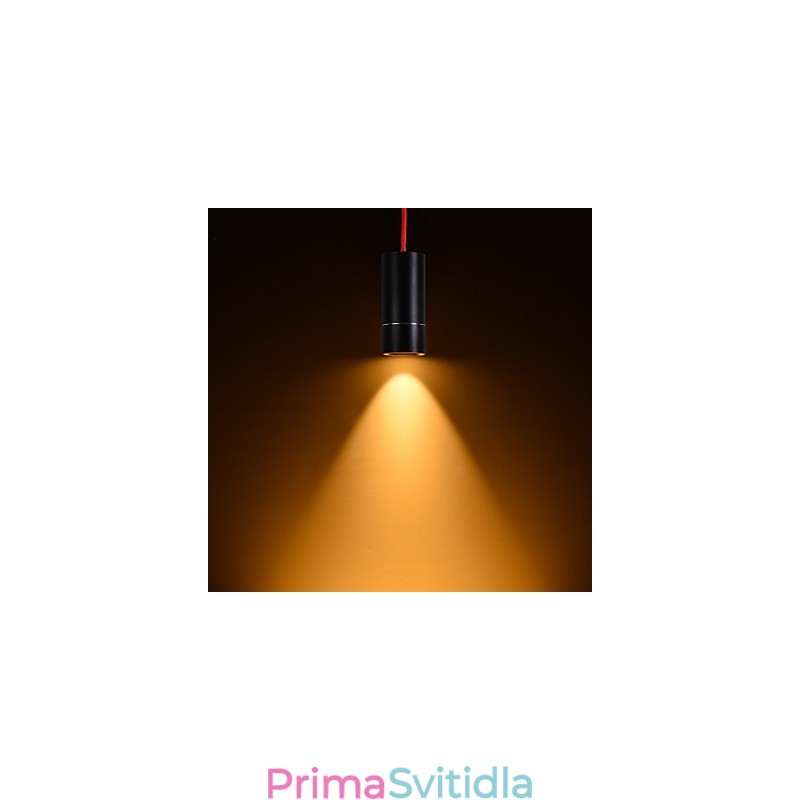 1 Light Mini Závěsné světlo Černé eloxované hliníkem