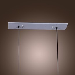 Moderní skleněné závěsné svítidlo se 2 světly v designu průhledné láhve