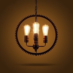 Creative Retro závěsné lampy Americký country kovaný lustr