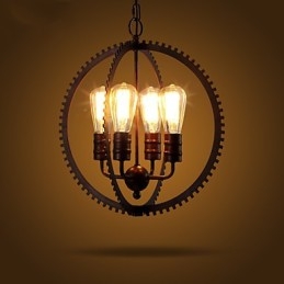 Creative Retro závěsné lampy Americký country kovaný lustr