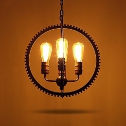 Creative Retro závěsné lampy Americký country kovaný lustr