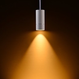 GE 05032 8W 136mm 1 Mini závěsné světlo práškové bílé s hliníkem