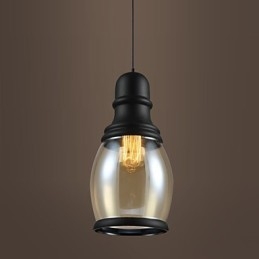 Retro osvětlení Loft Lights Skleněné závěsné světlo