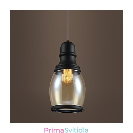 Retro osvětlení Loft Lights Skleněné závěsné světlo Retro osvětlení Loft Lights Skleněné závěsné světlo