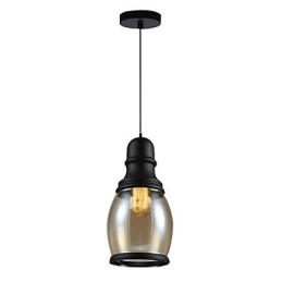 Retro osvětlení Loft Lights Skleněné závěsné světlo