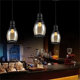 Retro osvětlení Loft Lights Skleněné závěsné světlo