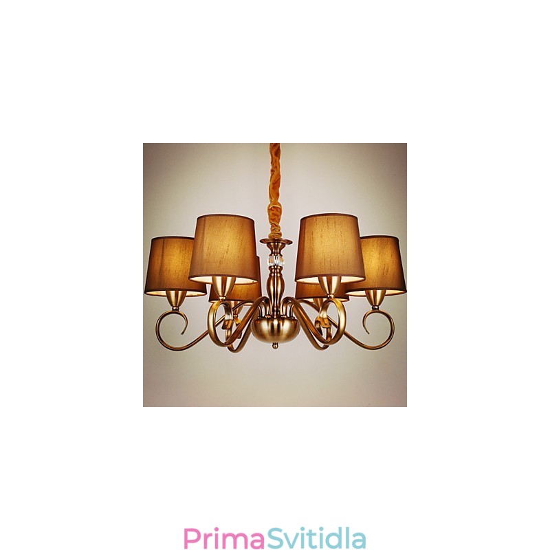 Rustic Lodge Vintage Mini styl galvanicky pokovený kovový lustr