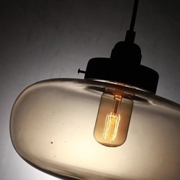 Moderní průhledné skleněné závěsné svítidlo se 2 světly v bublinkovém designu