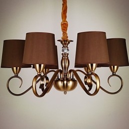 Rustic Lodge Vintage Mini styl galvanicky pokovený kovový lustr