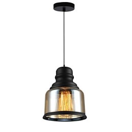 Retro osvětlení Loft Lights Skleněné závěsné světlo