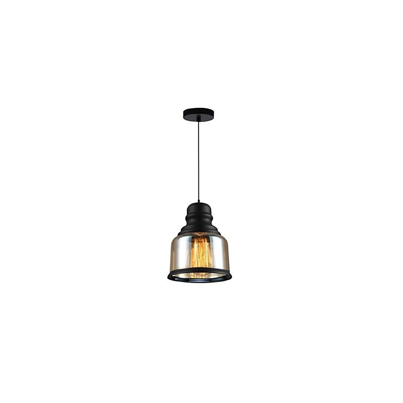 Retro osvětlení Loft Lights Skleněné závěsné světlo