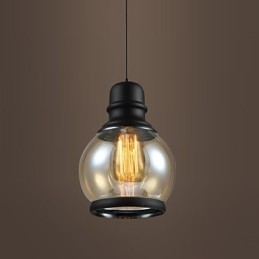 Retro osvětlení Loft Lights Skleněné závěsné světlo