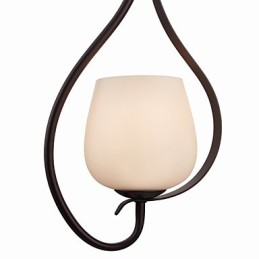 Závěsné svítidlo na malování železa se skleněným stínidlem Klasická osvětlovací lampa s 1 hlavou