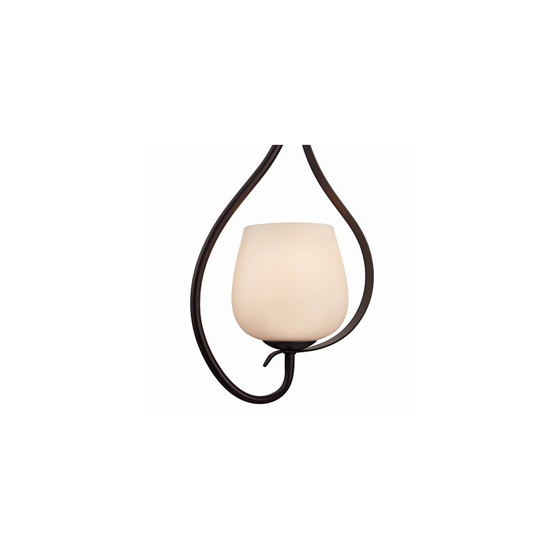 Závěsné svítidlo na malování železa se skleněným stínidlem Klasická osvětlovací lampa s 1 hlavou
