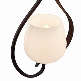 Závěsné svítidlo na malování železa se skleněným stínidlem Klasická osvětlovací lampa s 1 hlavou
