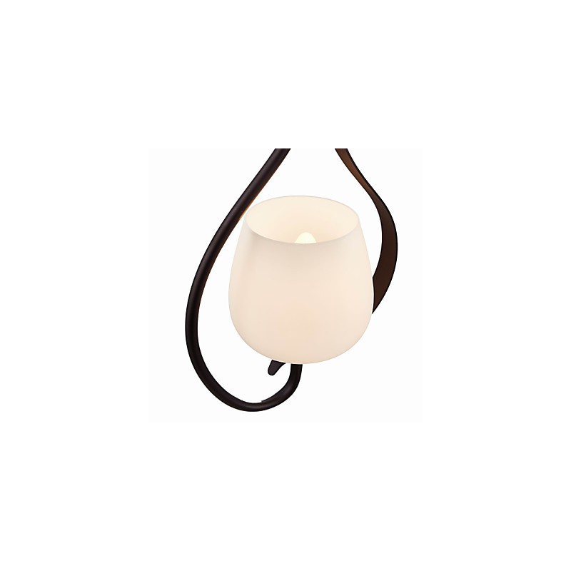 Závěsné svítidlo na malování železa se skleněným stínidlem Klasická osvětlovací lampa s 1 hlavou