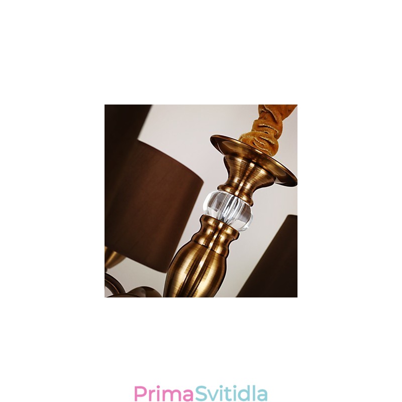Rustic Lodge Vintage Mini styl galvanicky pokovený kovový lustr