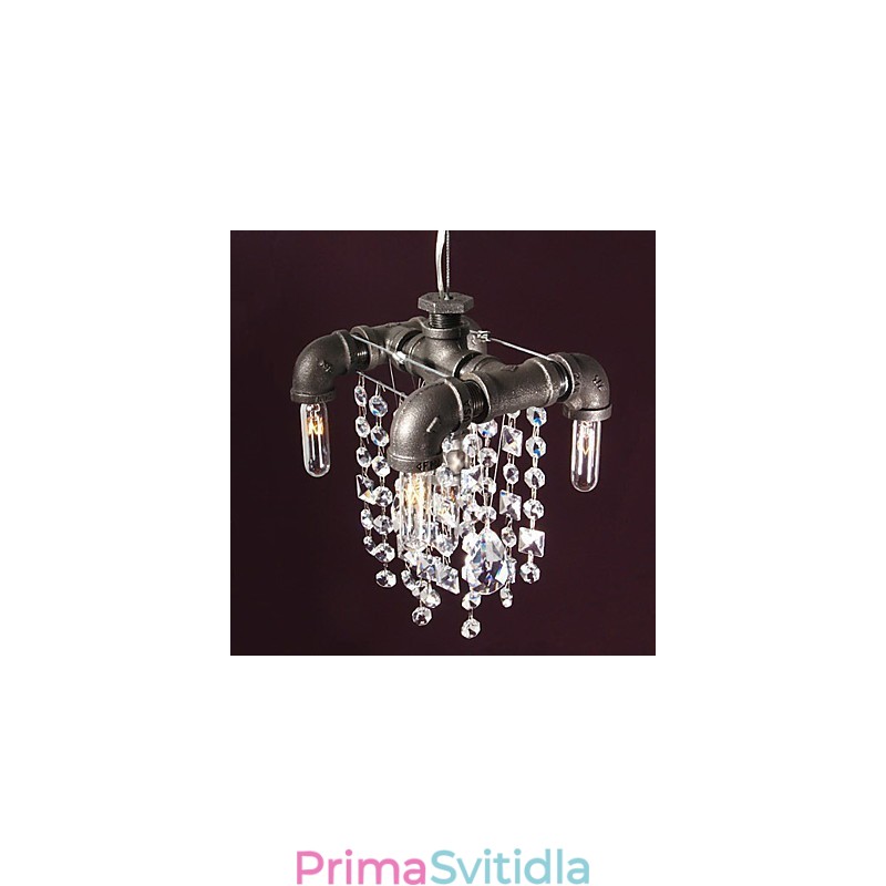 Charakteristický severoamerický 5 světelný přívěsek v designu potrubí