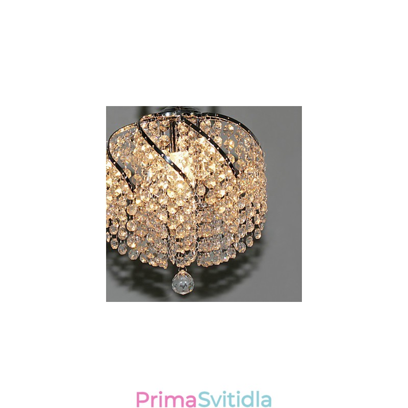 Stylové křišťálové závěsné svítidlo s 1 světlem