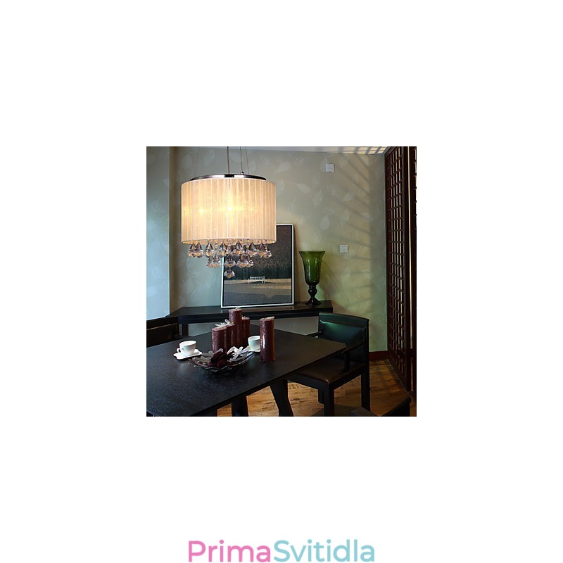 Elegantní křišťálové závěsné svítidlo se 4 světly