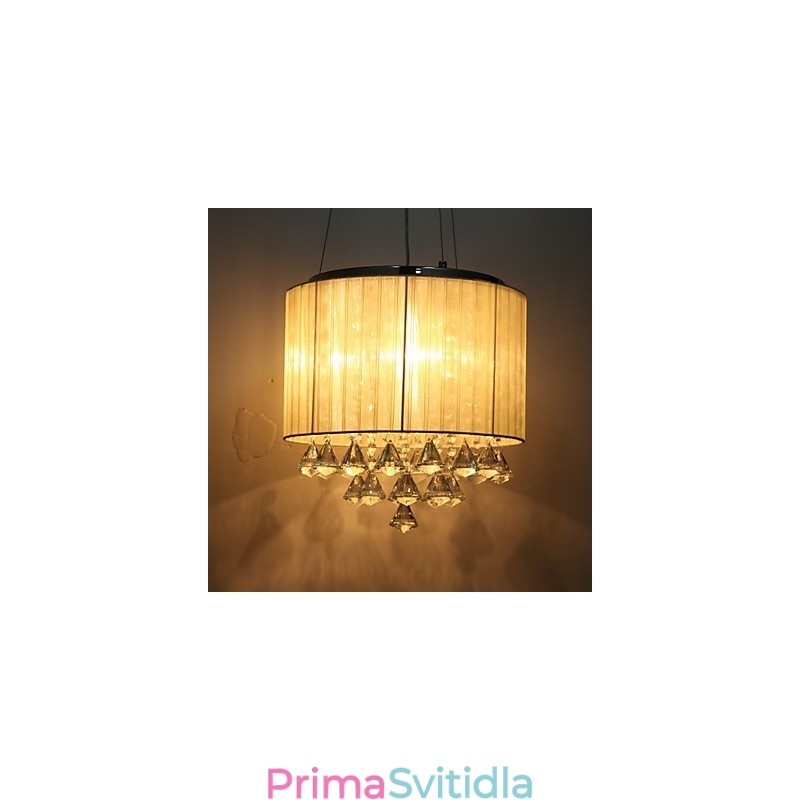Elegantní křišťálové závěsné svítidlo se 4 světly