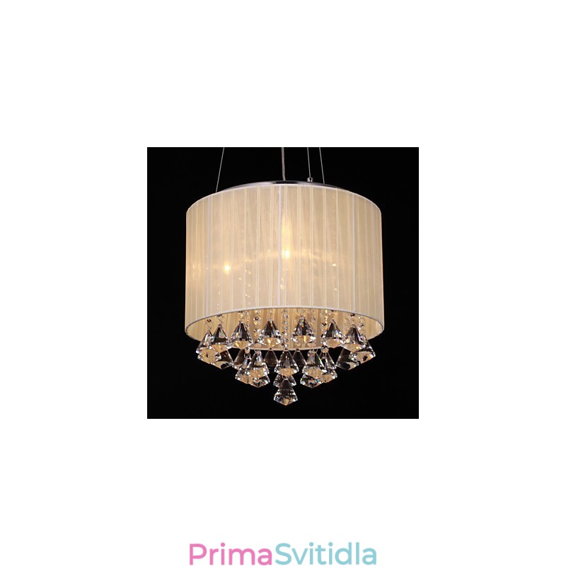 Elegantní křišťálové závěsné svítidlo se 4 světly