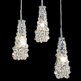 Tradition Classic Transparentní sklo 3 Light Lustr