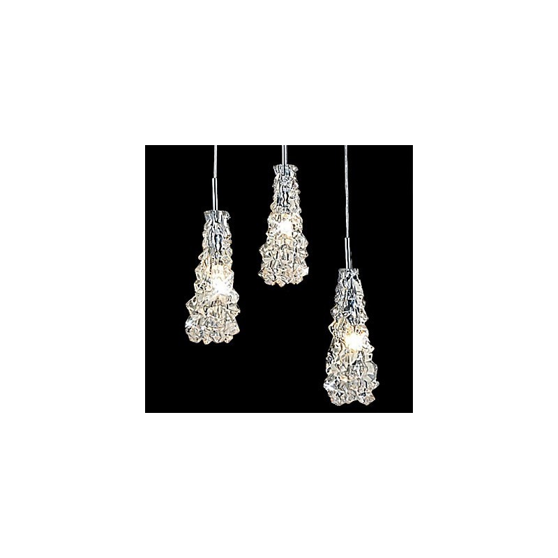 Tradition Classic Transparentní sklo 3 Light Lustr