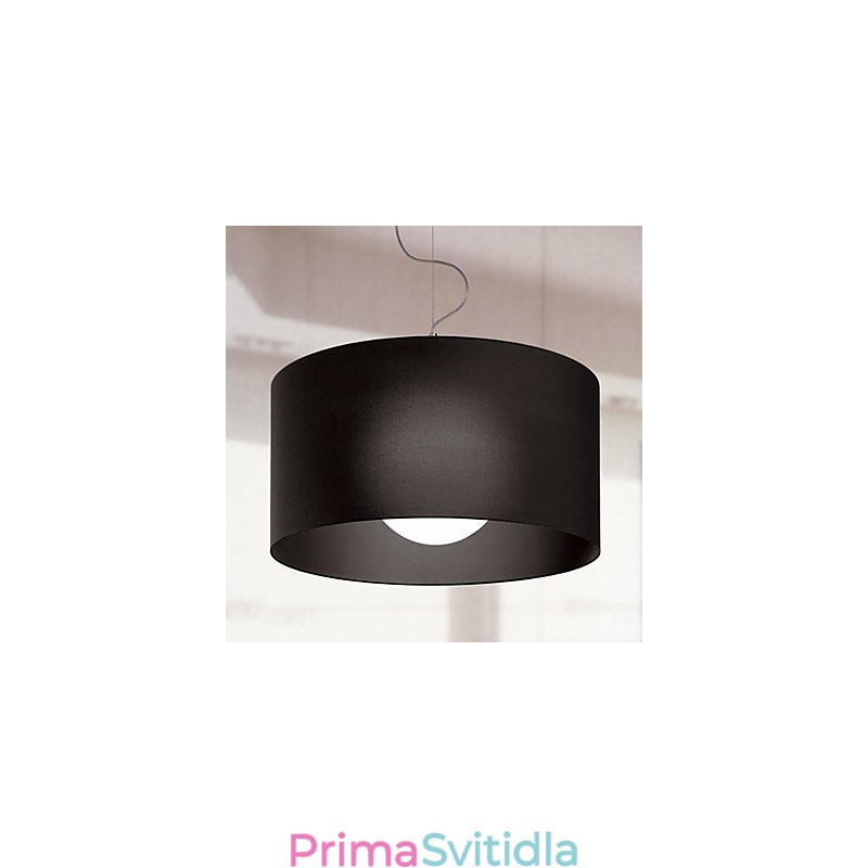 Železné závěsné světlo s černým stínidlem