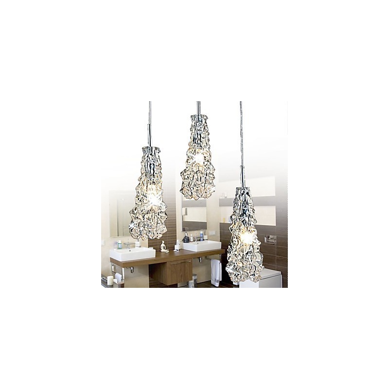 Tradition Classic Transparentní sklo 3 Light Lustr