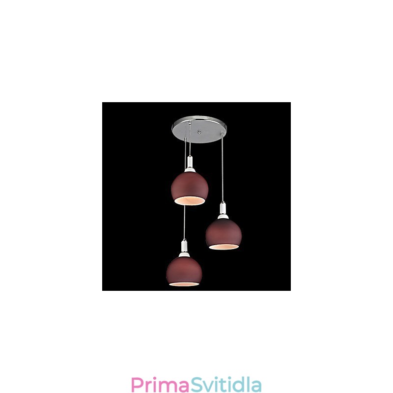 Moderní galvanicky pokovené závěsné světlo v mini stylu