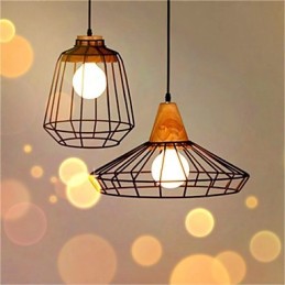 Americký Retro Birdcage Tvar Železný umělecký lustr