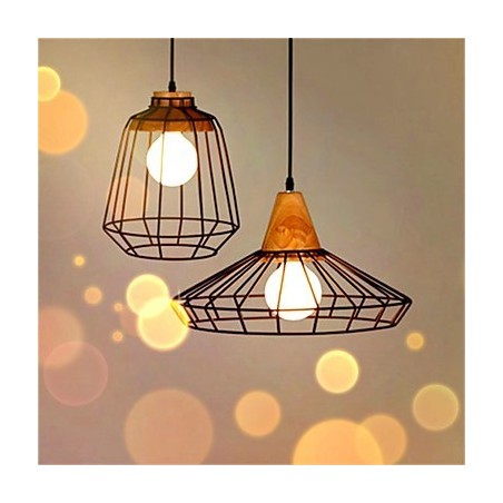 Americký Retro Birdcage Tvar Železný umělecký lustr Americký Retro Birdcage Tvar Železný umělecký lustr