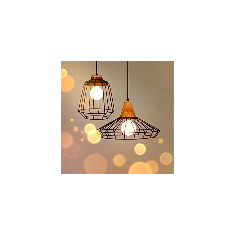 Americký Retro Birdcage Tvar Železný umělecký lustr