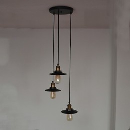 Vintage 3 Světelný Přívěsek V Iron Shade