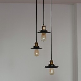 Vintage 3 Světelný Přívěsek V Iron Shade