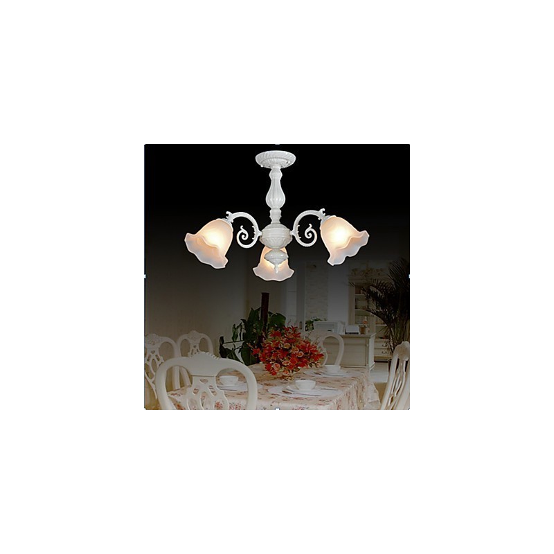 Zápustná montáž Three Lights White European Retro Classic