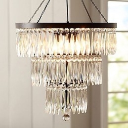 Přívěsek 3 Lehký moderní elegantní kovový křišťálový obraz