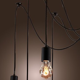 Lustr Vintage Design Žárovky zahrnuty Living 10 světel Závěsné světlo