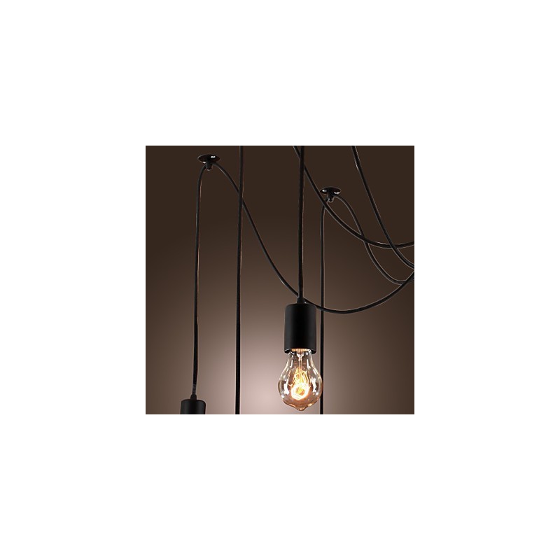 Lustr Vintage Design Žárovky zahrnuty Living 10 světel Závěsné světlo